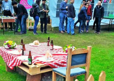 Evento empresarial tipo pícnic