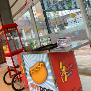 Carrito de perros para fiestas infantiles